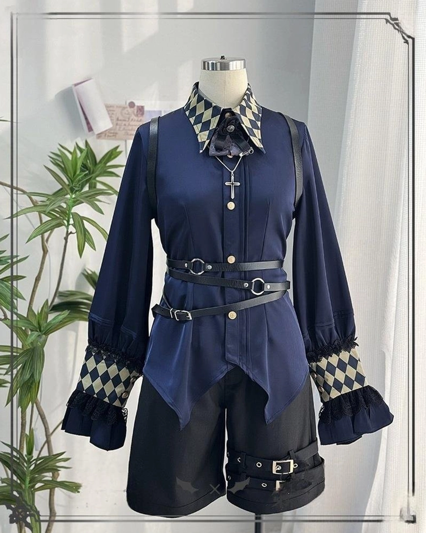 Ouji lolita leather belt detail craftsmanship metal hardware prince coordinate accessory