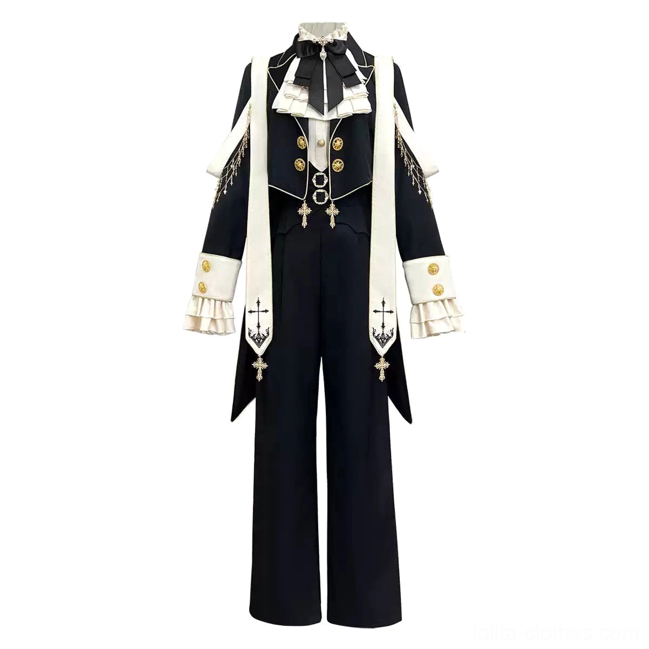 Prince ouji gothic lolita three-piece shirt coat pants complete set bundle styling formal dark aesthetic