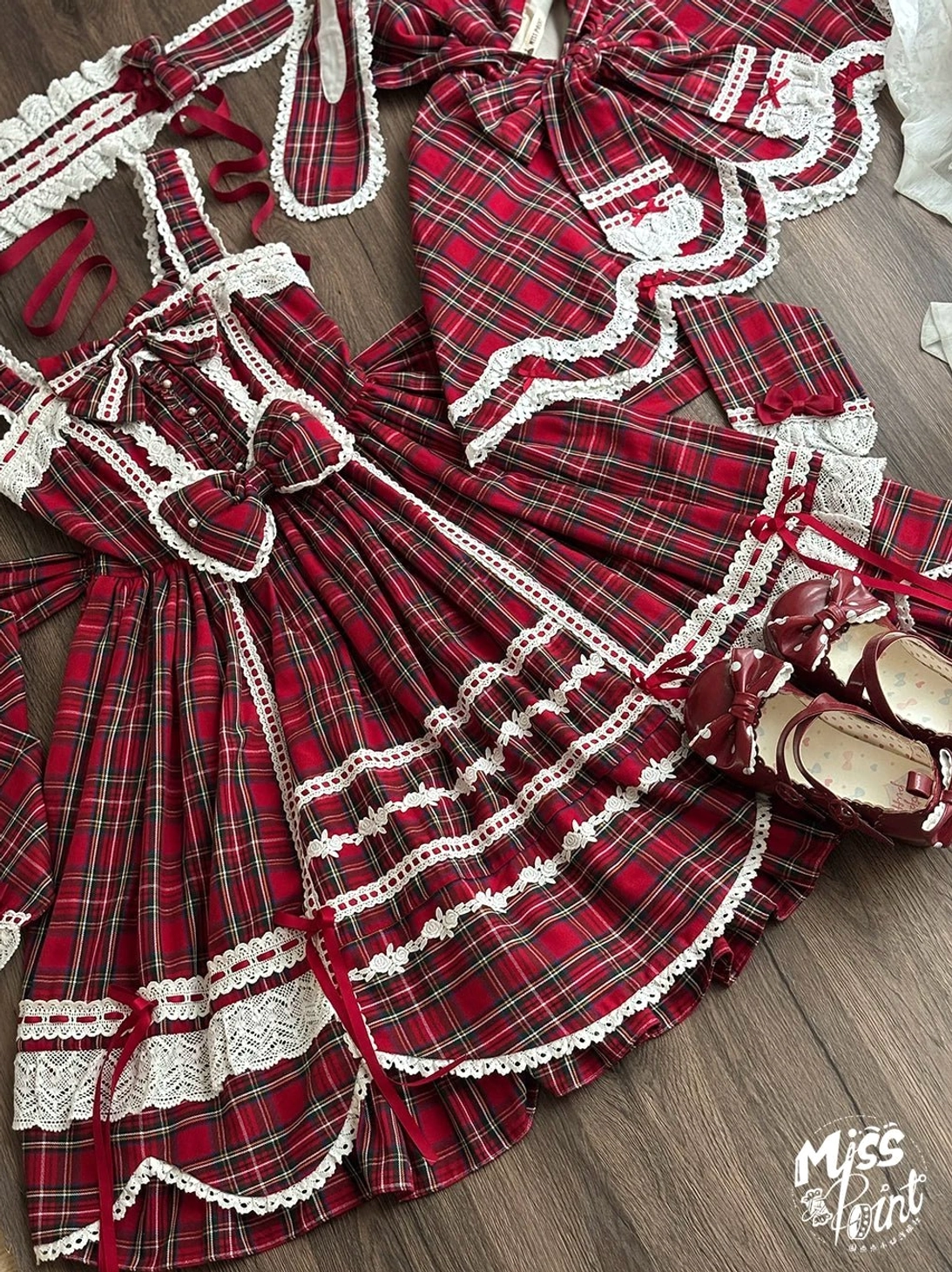 Plaid Petal Bunny lolita JSK dress pre-order information production timeline custom options personalization available