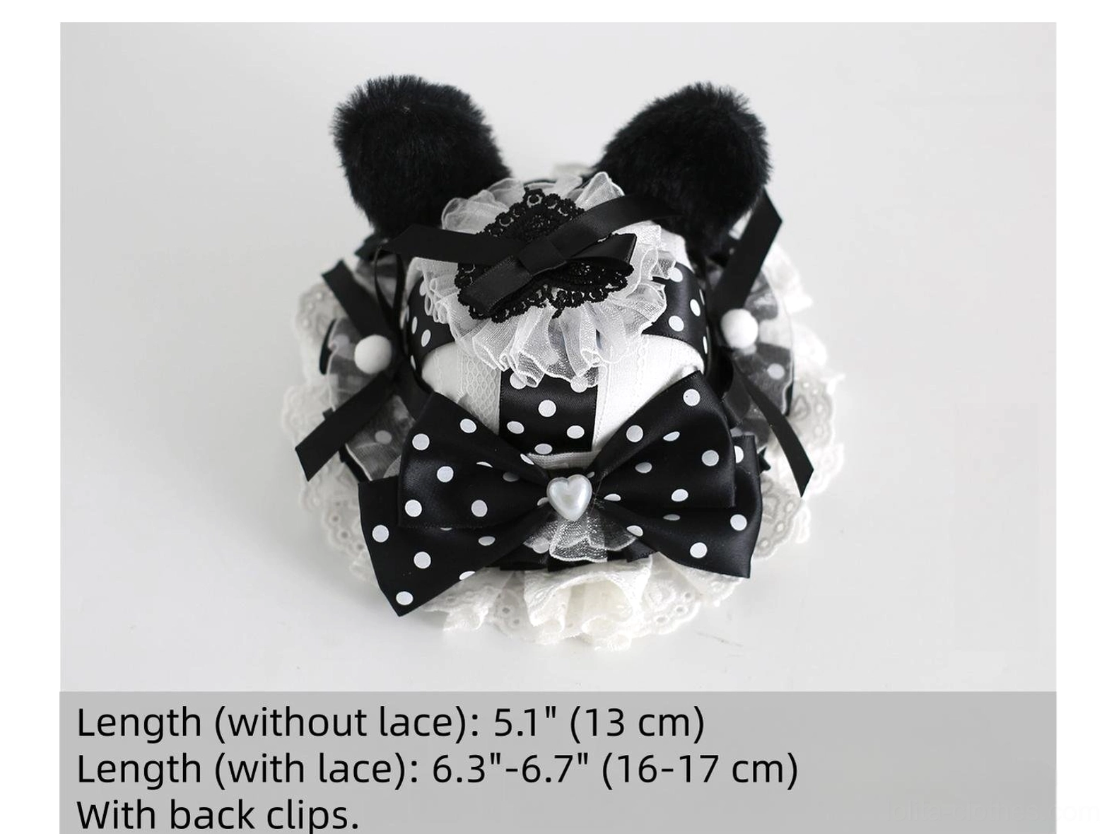 polka dot lolita bunny ear headband styling guide multiple wear options detachable components