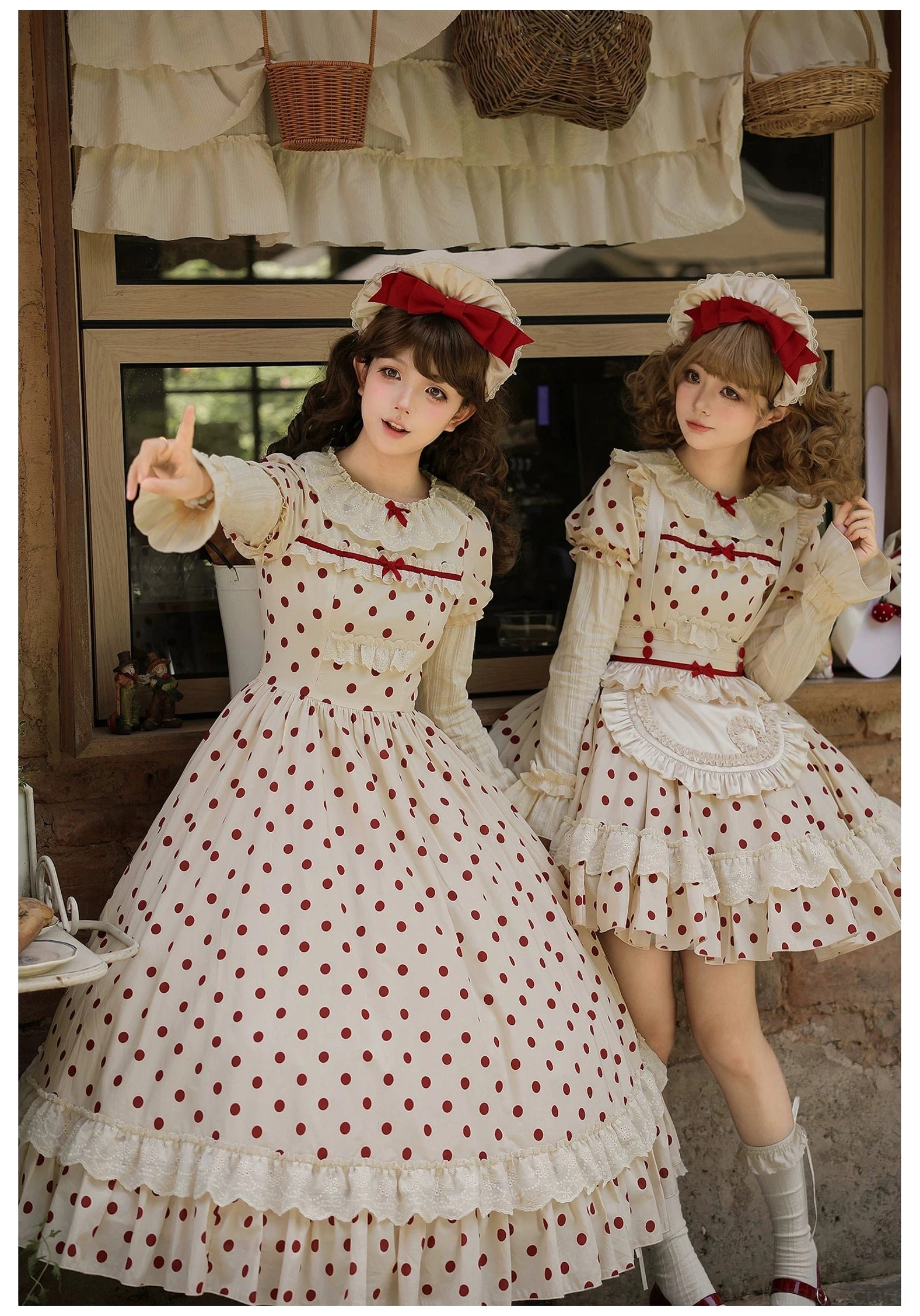 Polka dot lolita old school aesthetic retro appeal romantic silhouette charming design philosophy vintage heritage