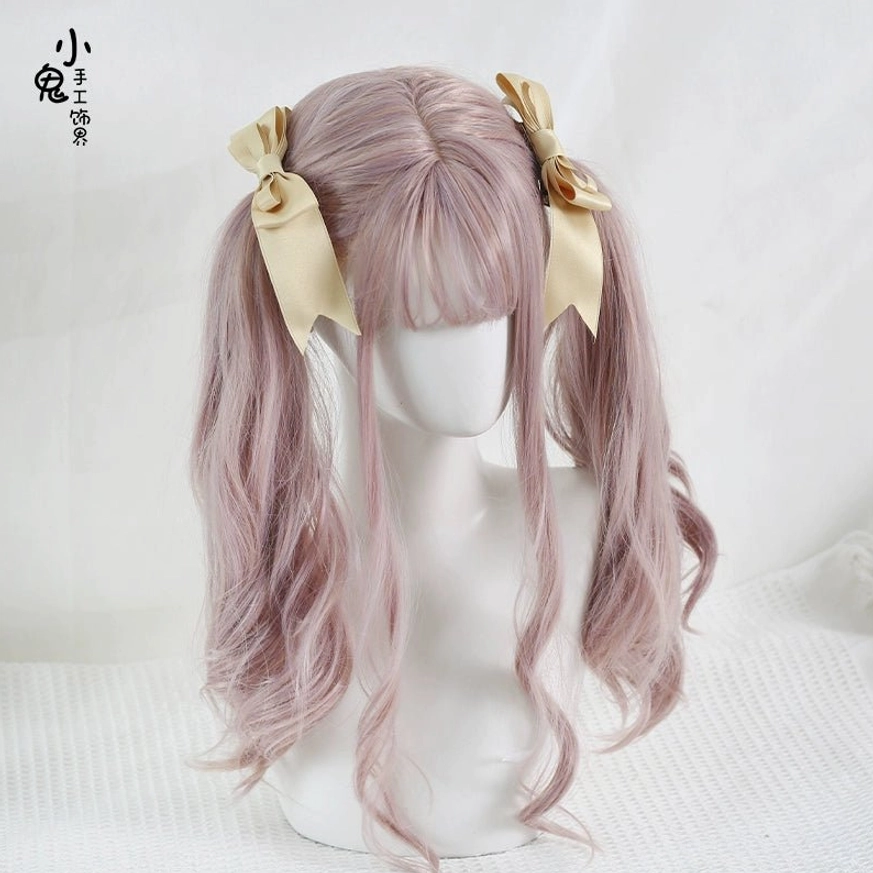 Premium quality satin bow hair clip showing fine craftsmanship and lustrous fabric finish for j-fashion enthusiasts
