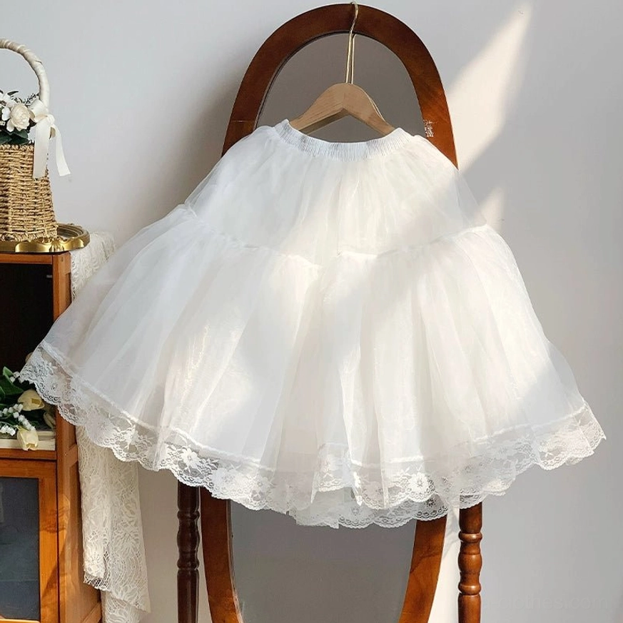 Puffy short petticoat 13.8 inch 35 cm lolita dress silhouette enhancement accessory