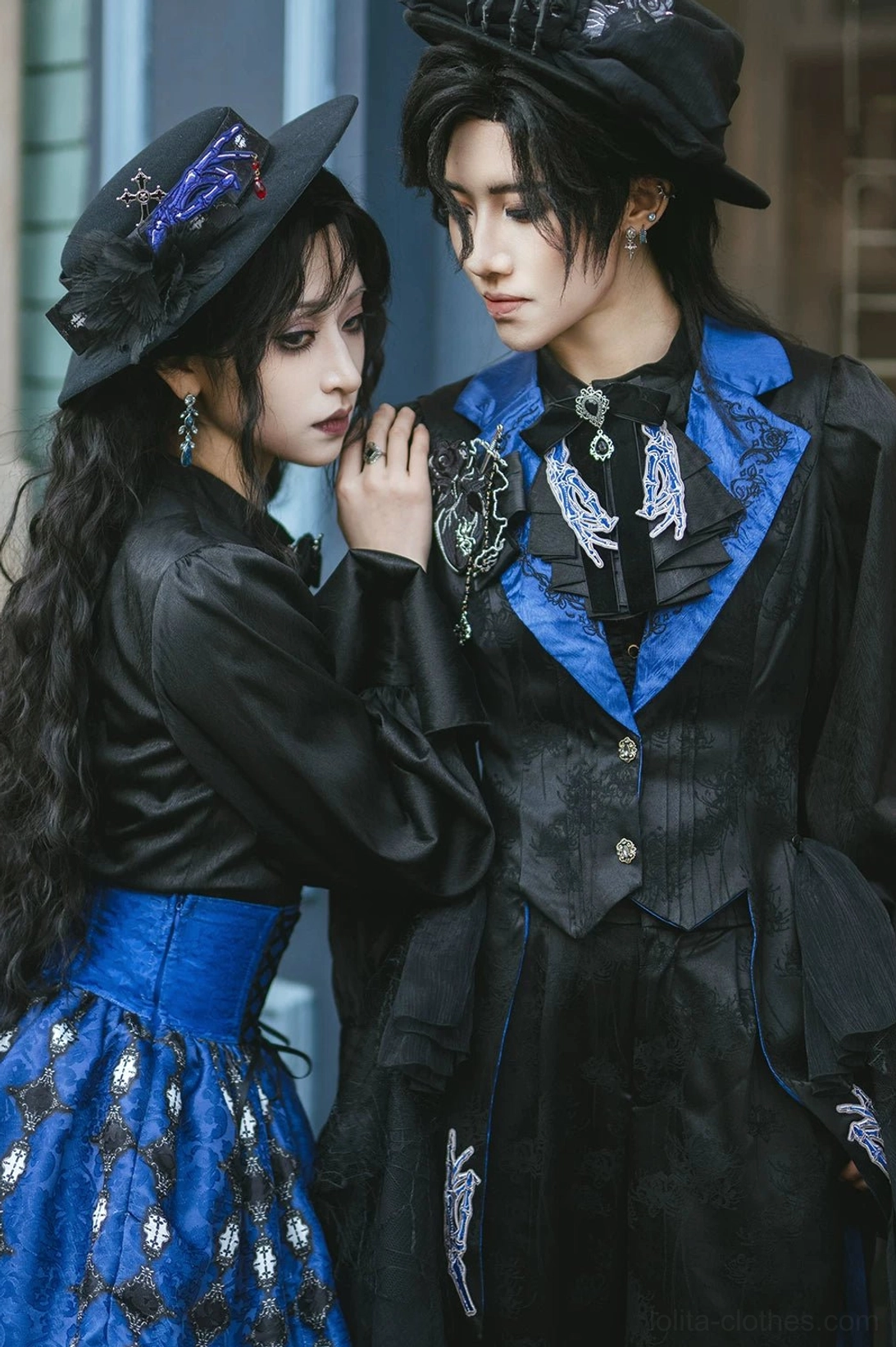 Red satin lapel Gothic Lolita vest seasonal styling inspiration autumn winter wear