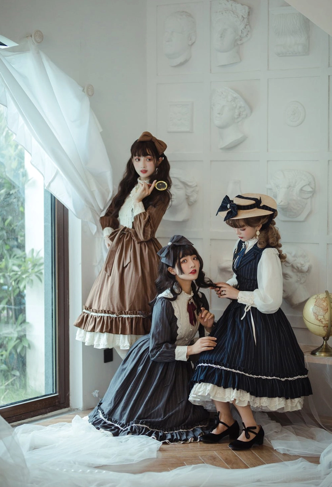 Classic Lolita OP dress showing pre-order production quality and made-to-order construction excellence