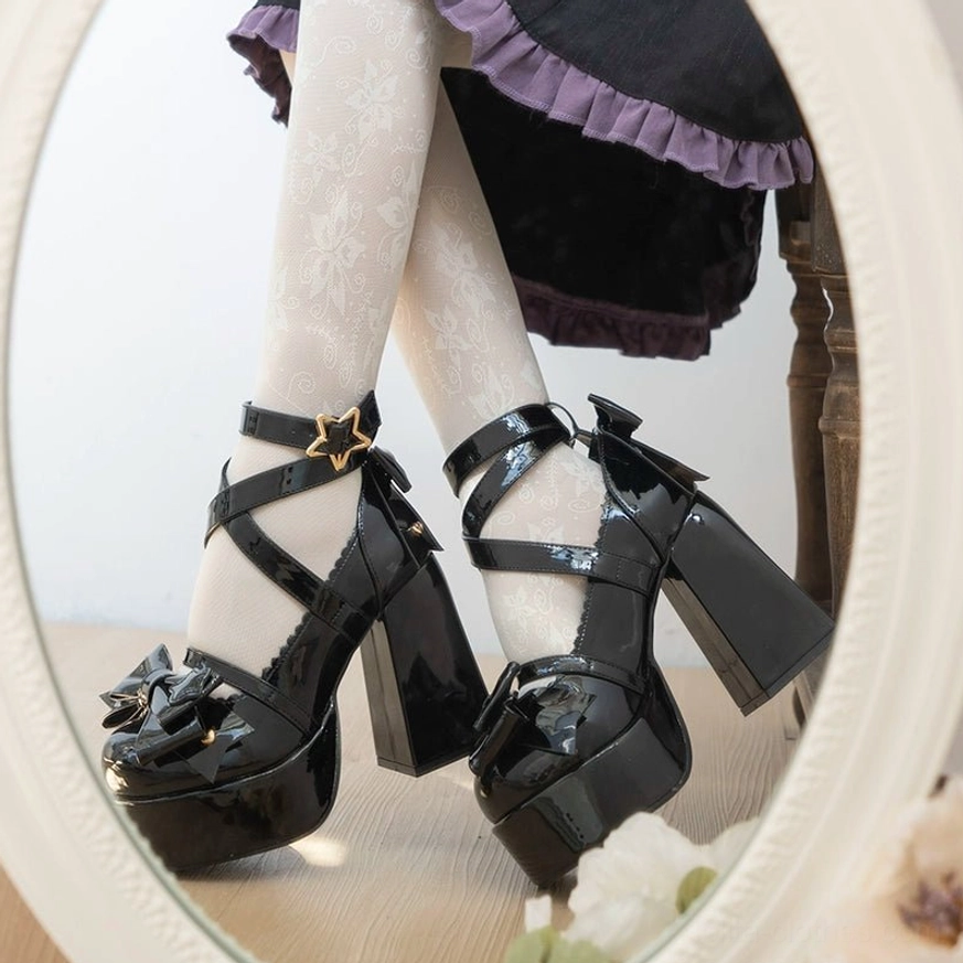 Sailor lolita coordination blue patent heels sailor-themed jsk nautical accessories lolita fashion