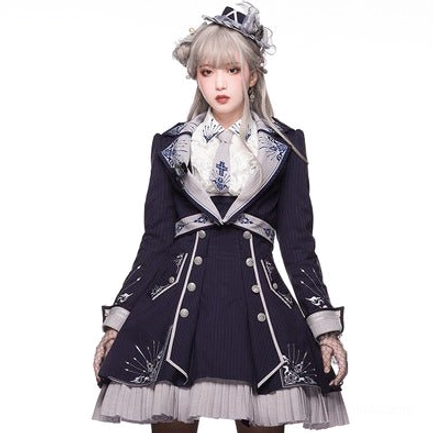 Sheffield British military Lolita JSK coordinate set sizing chart measurements bust waist hip length dimensions