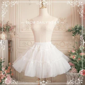 35cm dailywear short petticoat moderate puffiness white tulle mannequin