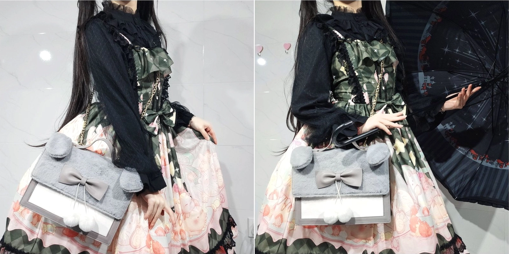 Short sleeve lolita inner blouse ivory color option classic aesthetic layering foundation piece comfortable breathable