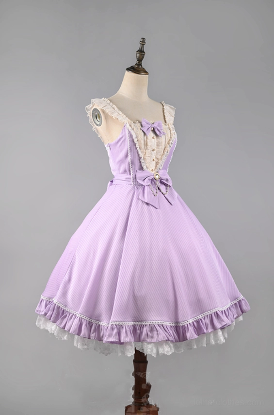Sky blue lolita jsk dress solid color variant no foil printing color swatch sample