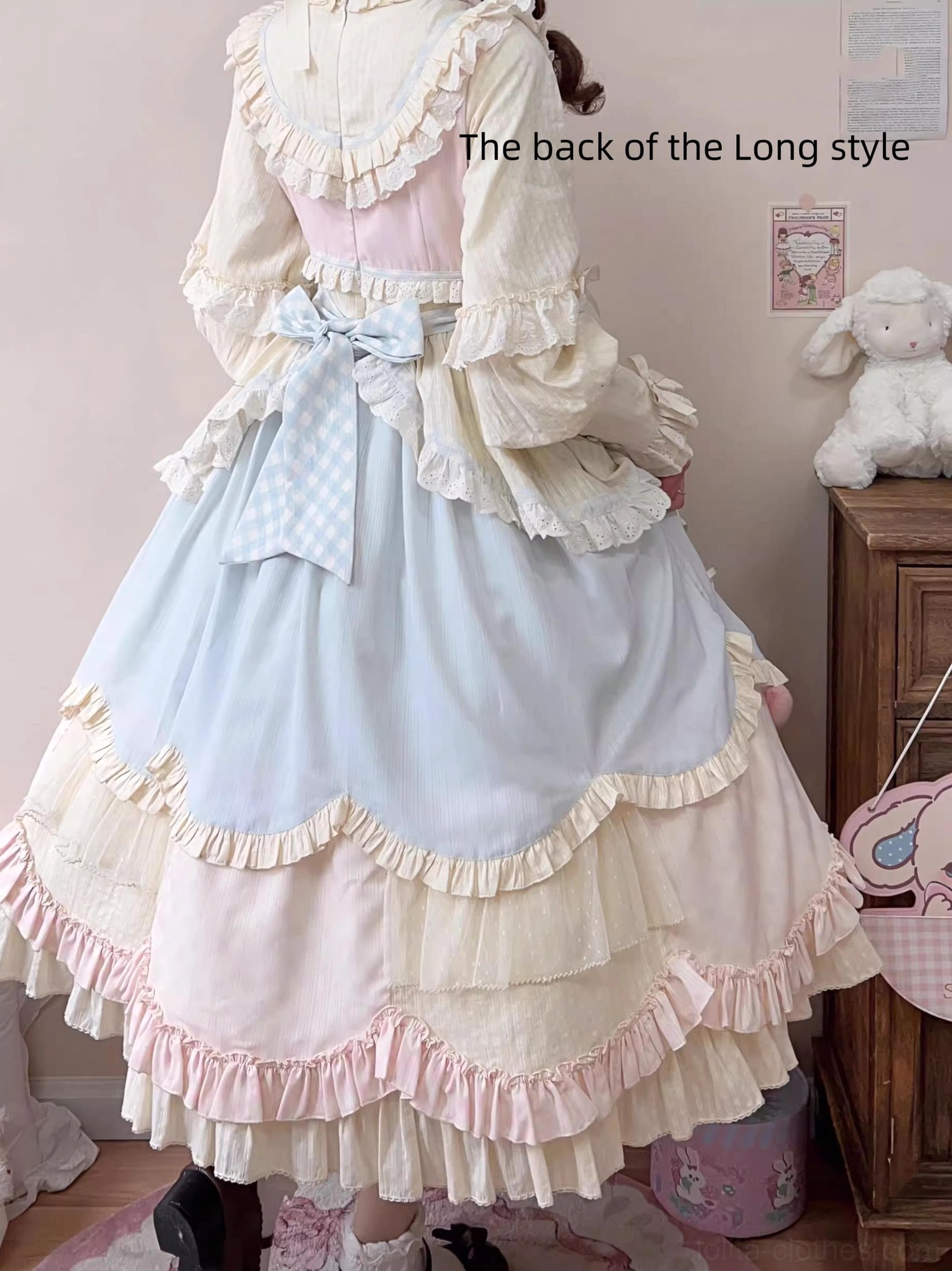 Decorative headband accessory for sweet lolita coordinate to pair with sleep macaron OP dress