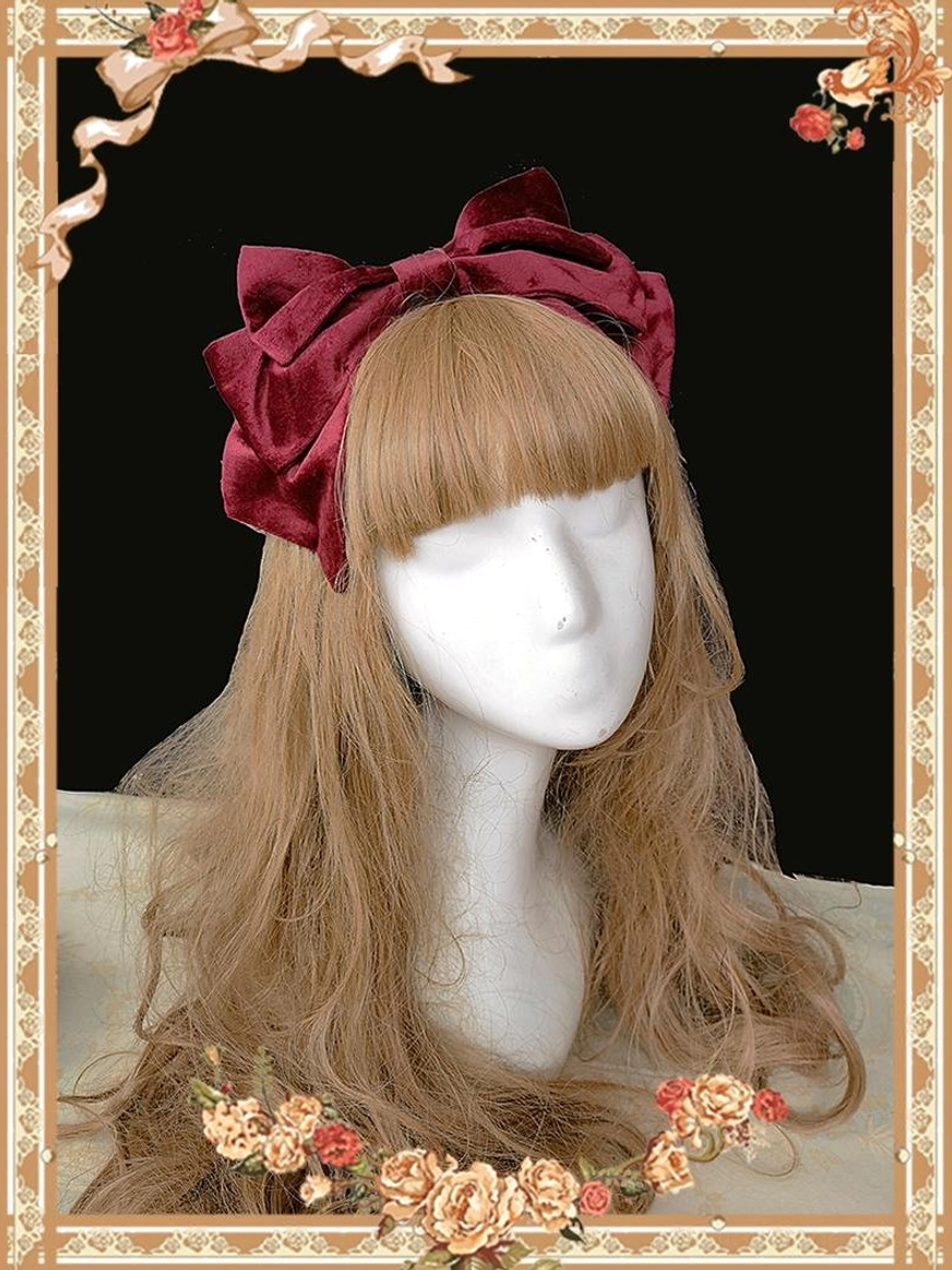 Snow White Lolita KC accessory piece displayed as removable coordinate item in cream and navy color scheme, perfect for Lolita fashion styling and collection building