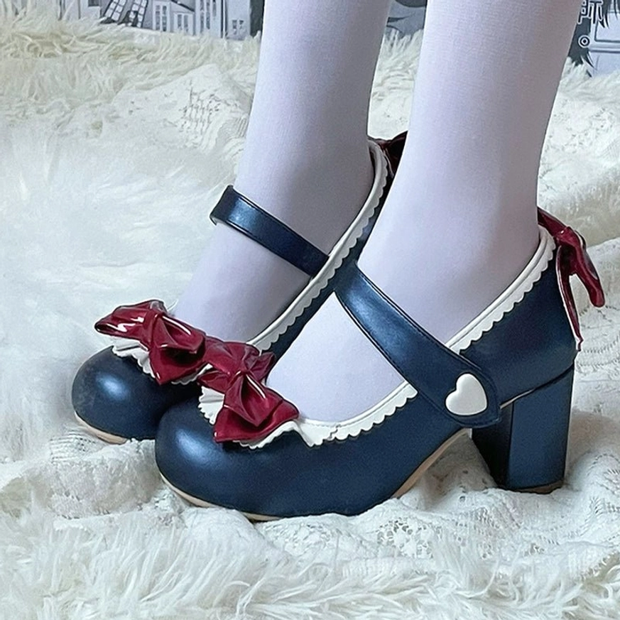 Snow white princess Lolita Mary Jane high heels 6.5cm fairytale inspired storybook aesthetic option
