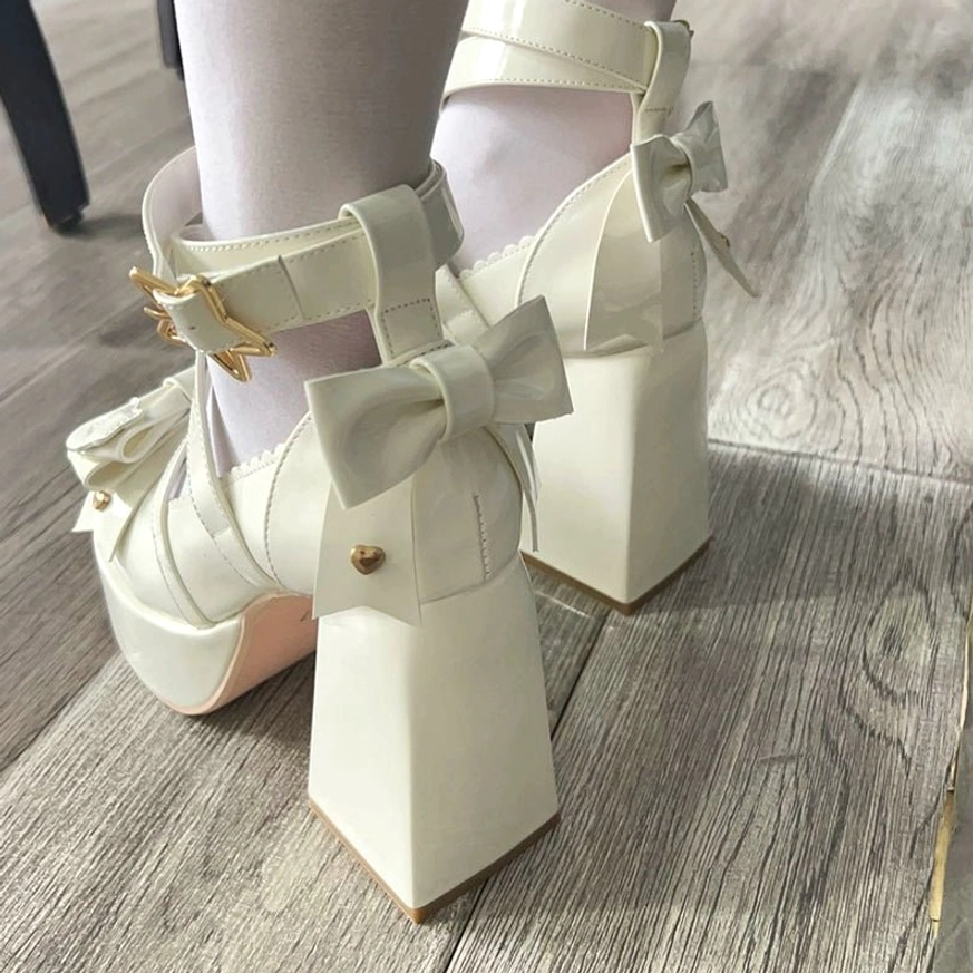 Star Prayer lolita heels size chart 34-40 china sizing foot length width centimeters inches conversion