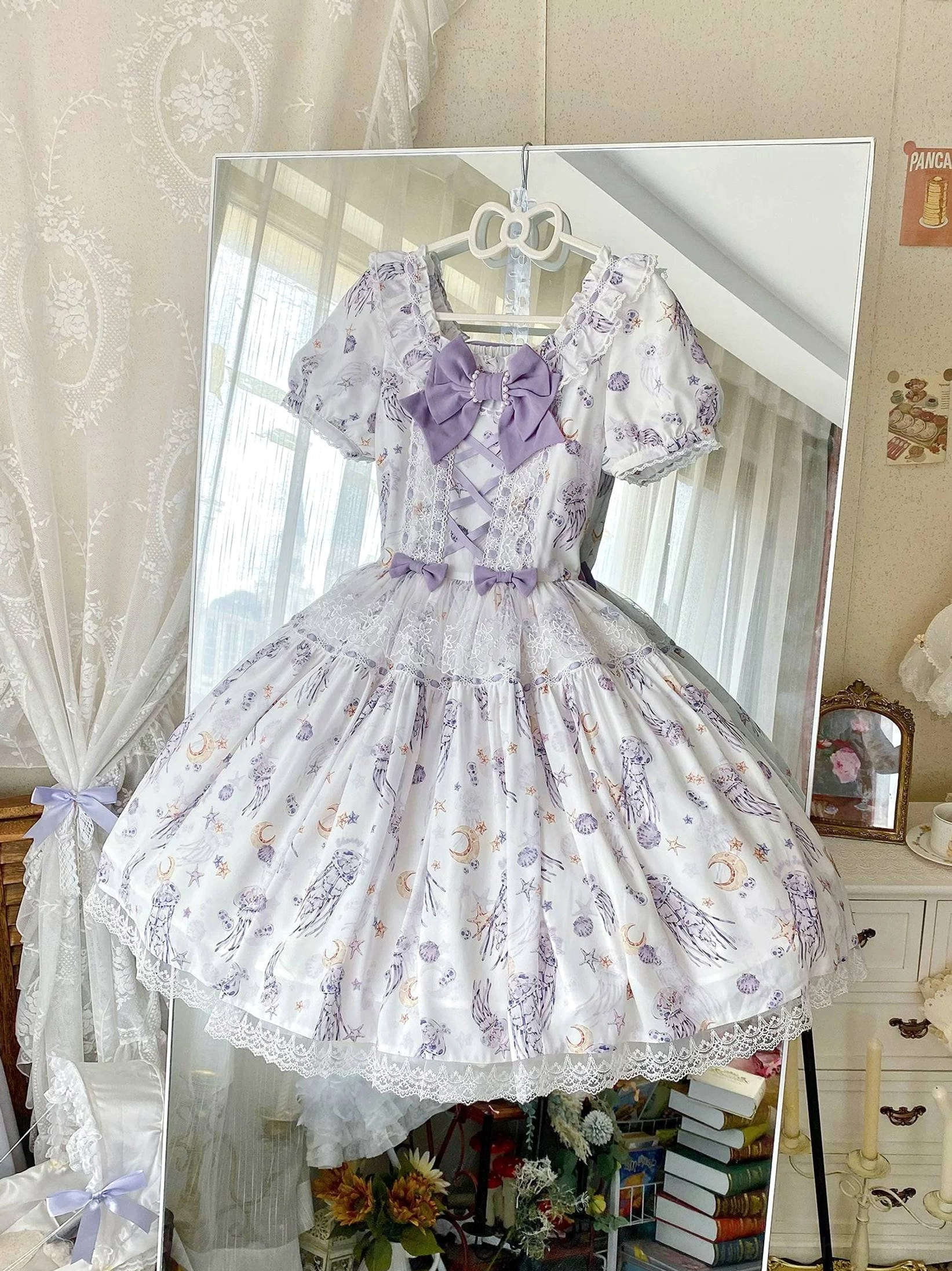 Starry jellyfish classic lolita dress care instructions washing maintenance preservation guidelines