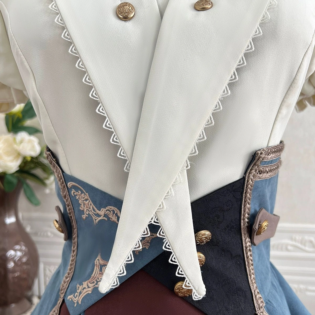 steampunk train conductor lolita suit care and maintenance washing instructions polyester lining fabric
