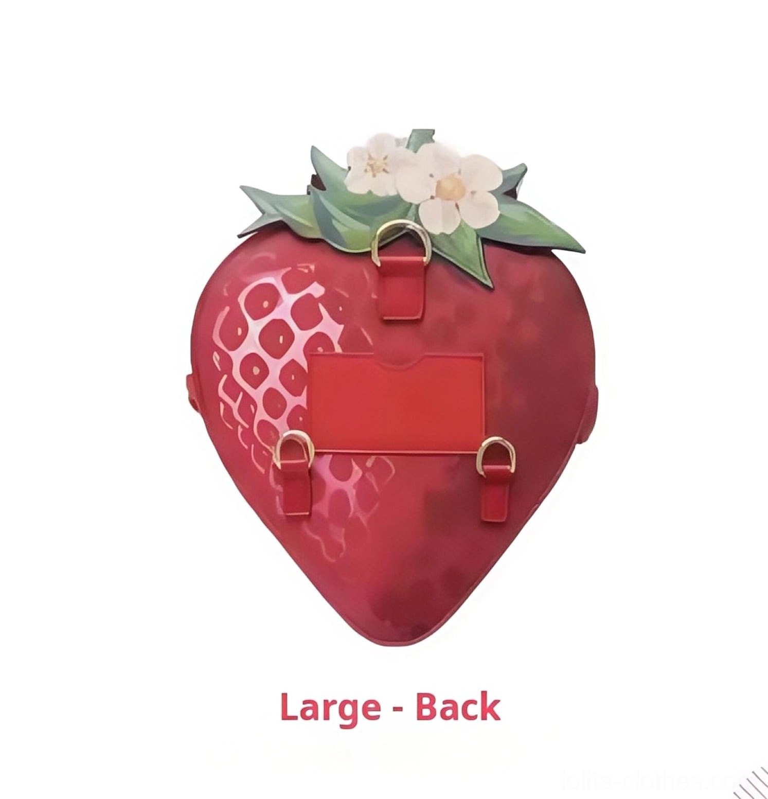 Strawberry sweet lolita crossbody bag studio photography collection showcase all sizes variants styling