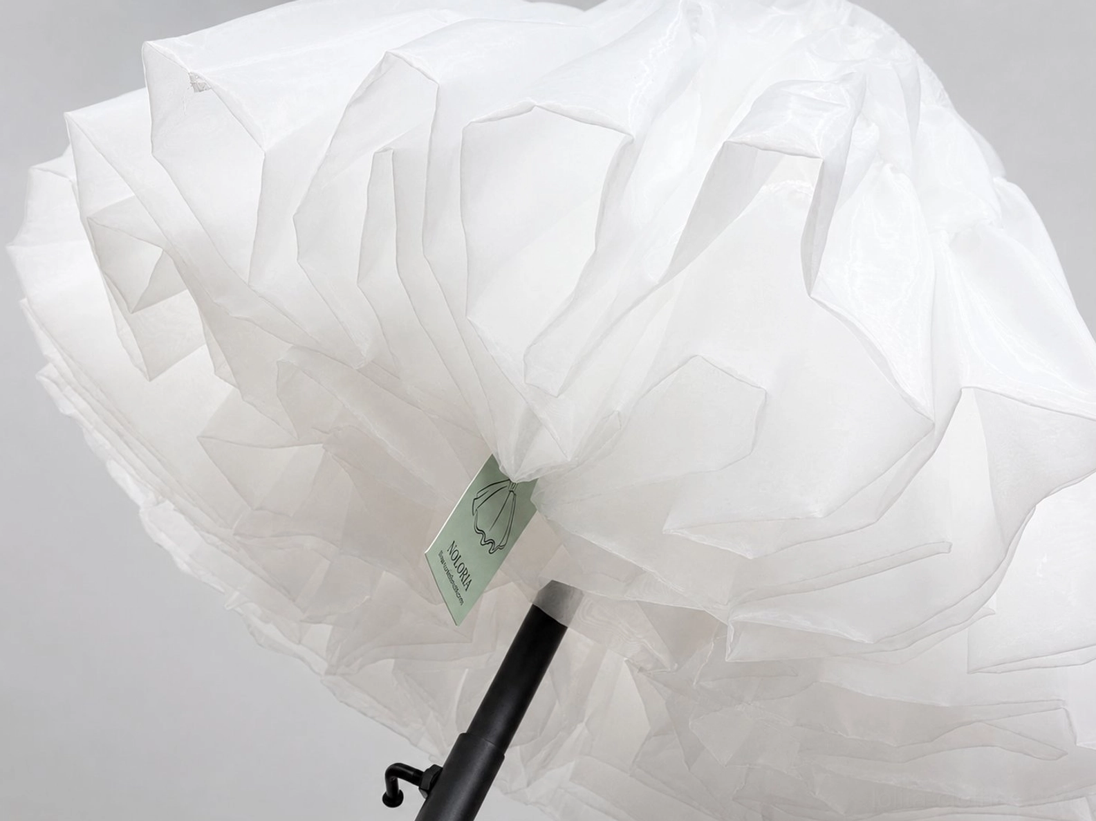 Sugar puff petticoat front presentation showing white tulle construction and structured silhouette for lolita fashion coordinates