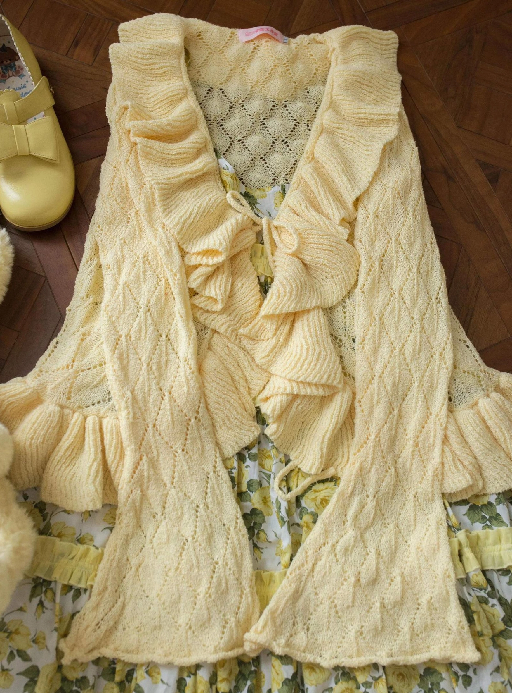 Sunset Bouquet Lolita cardigan botanical and vintage print coordination ideas showing thematic consistency with floral motifs nostalgic themes