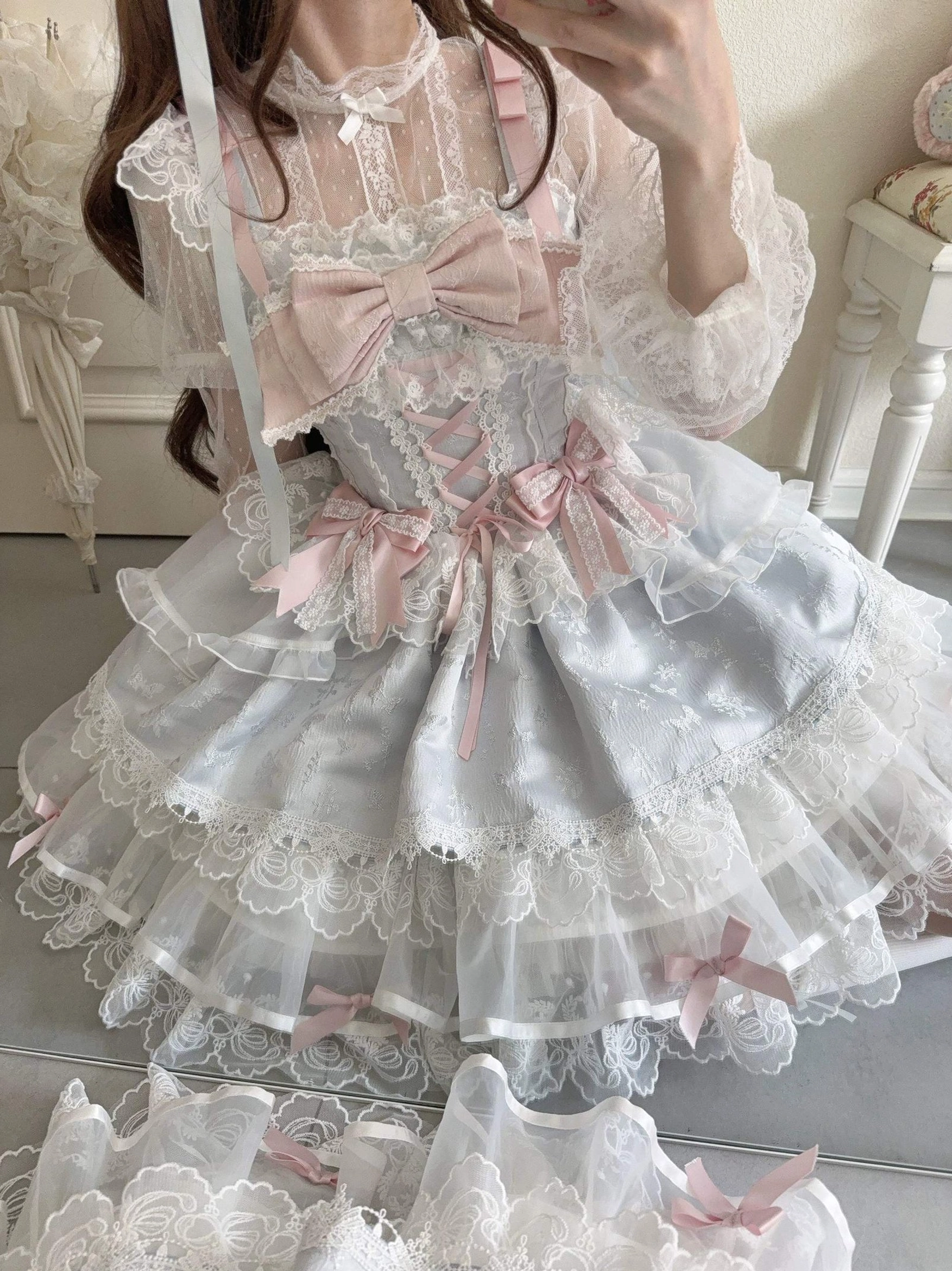 Sweet lolita ballet-style jumper dress JSK pre-order shipping information timeline details