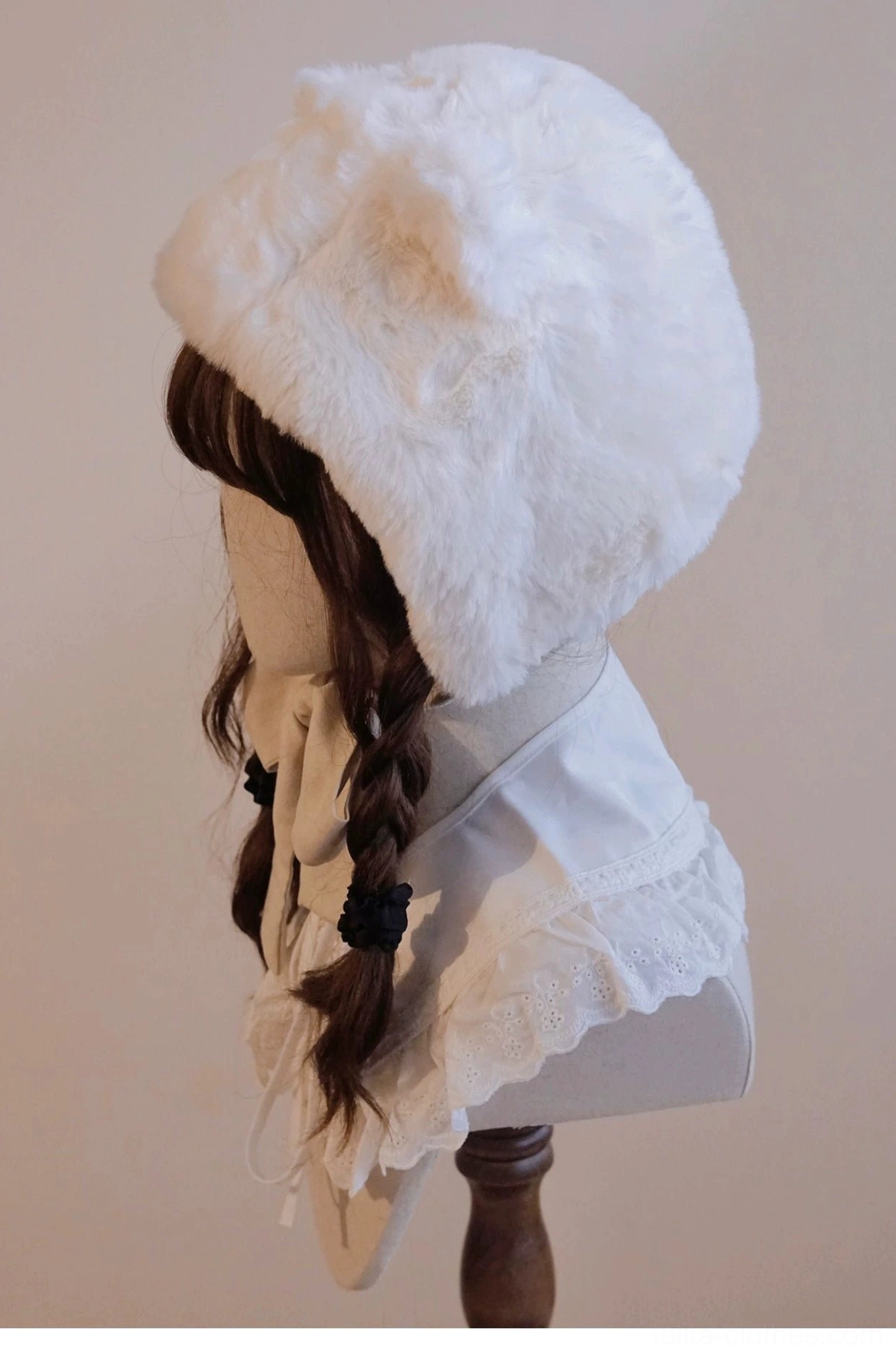 Sweet lolita bear ear hat accessories collection matching headbands wrist cuffs ribbons