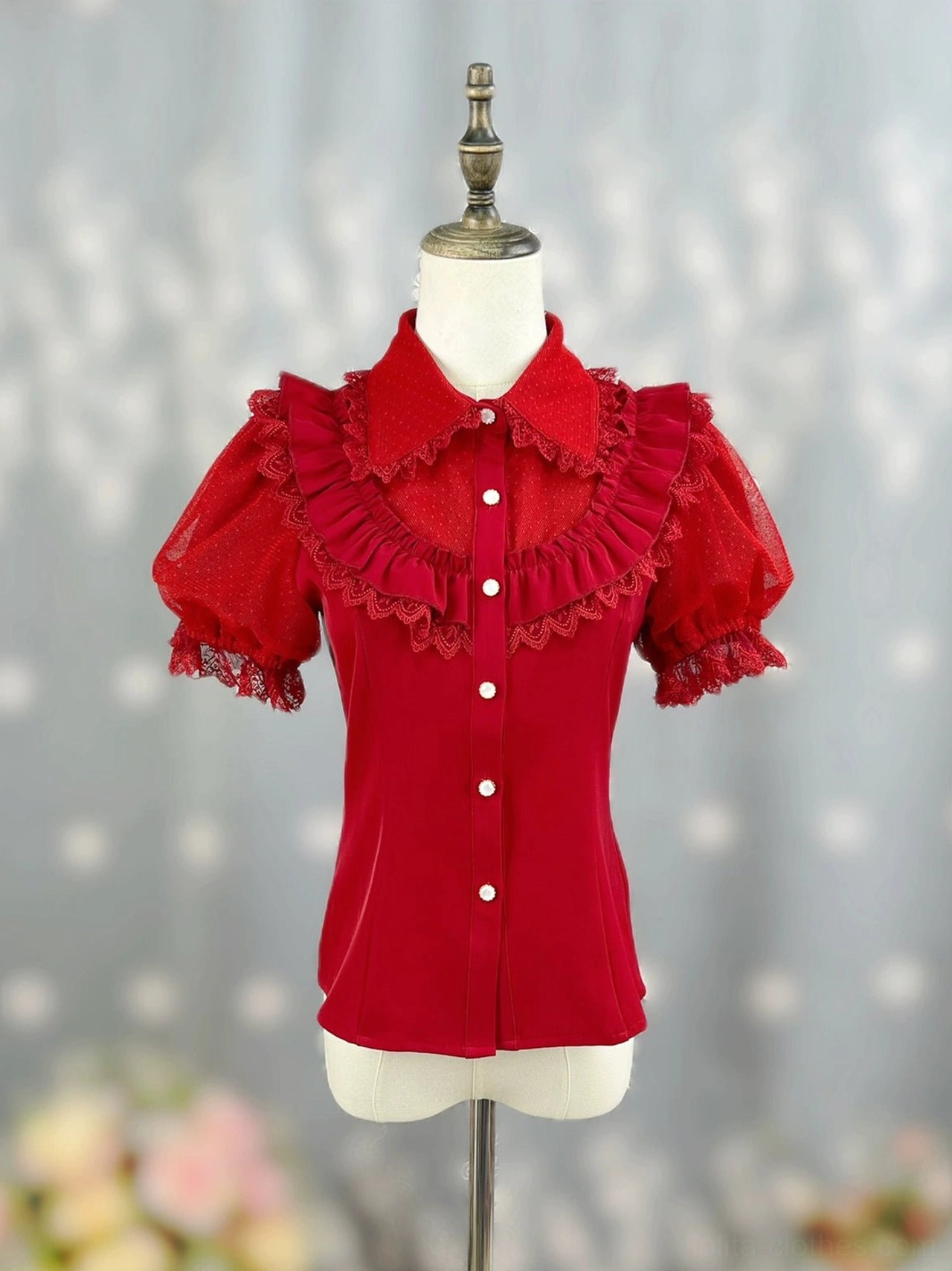 Sweet lolita blouse care and styling guide showing proper maintenance washing instructions detachable sleeve attachment and coordination suggestions