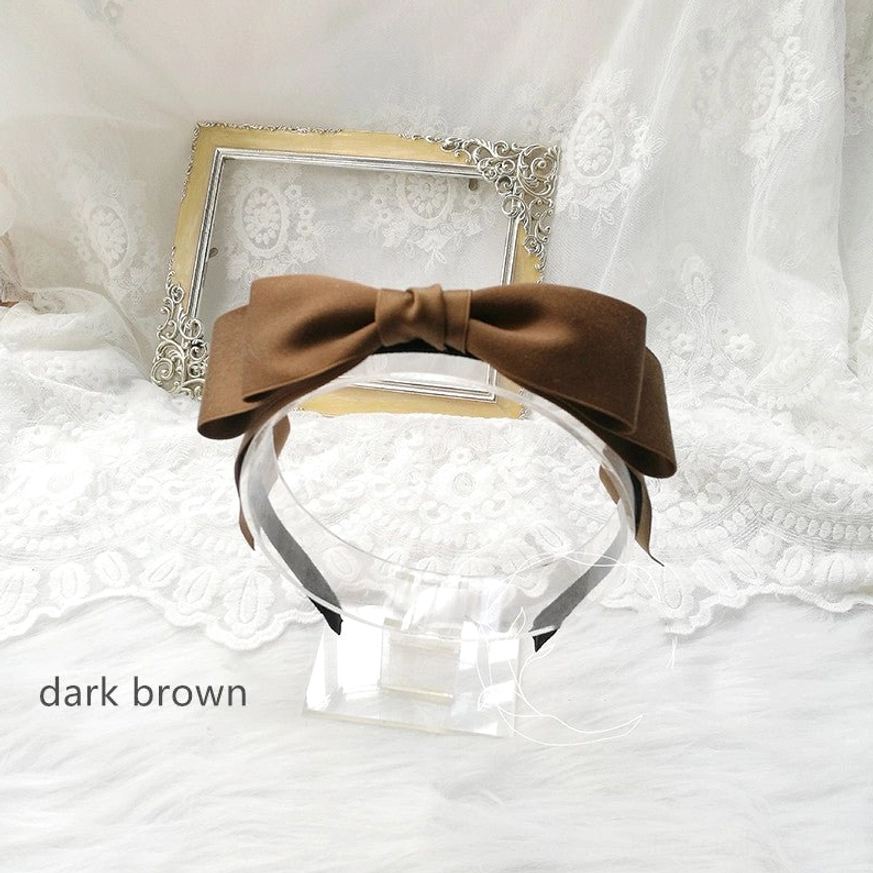 Sweet lolita hair bow clip KC matte satin fabric detail close-up texture quality display