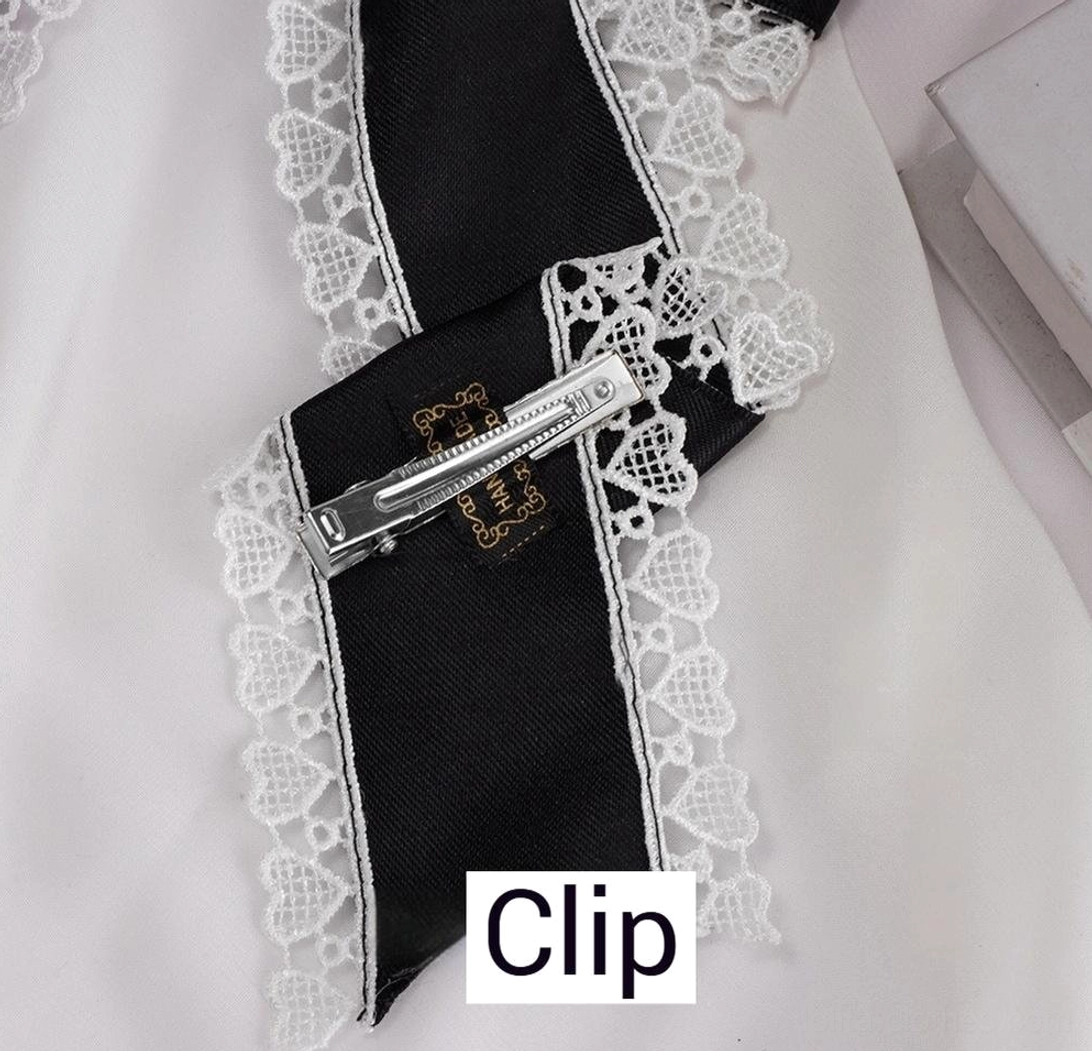 Sweet lolita bow headdress layering styling guide multiple color options display comparison