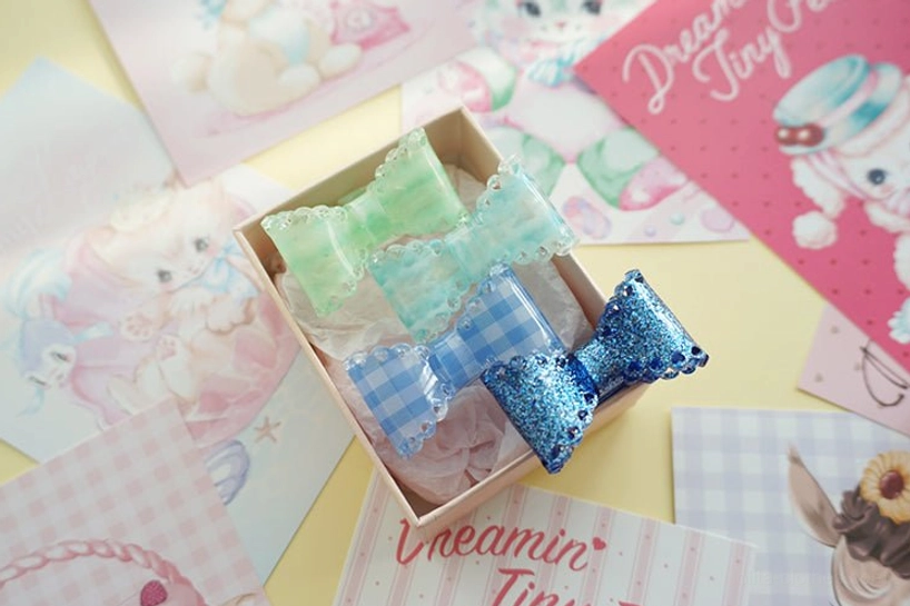 sweet lolita bow ring necklace kawaii resin accessories handmade artisanal collection