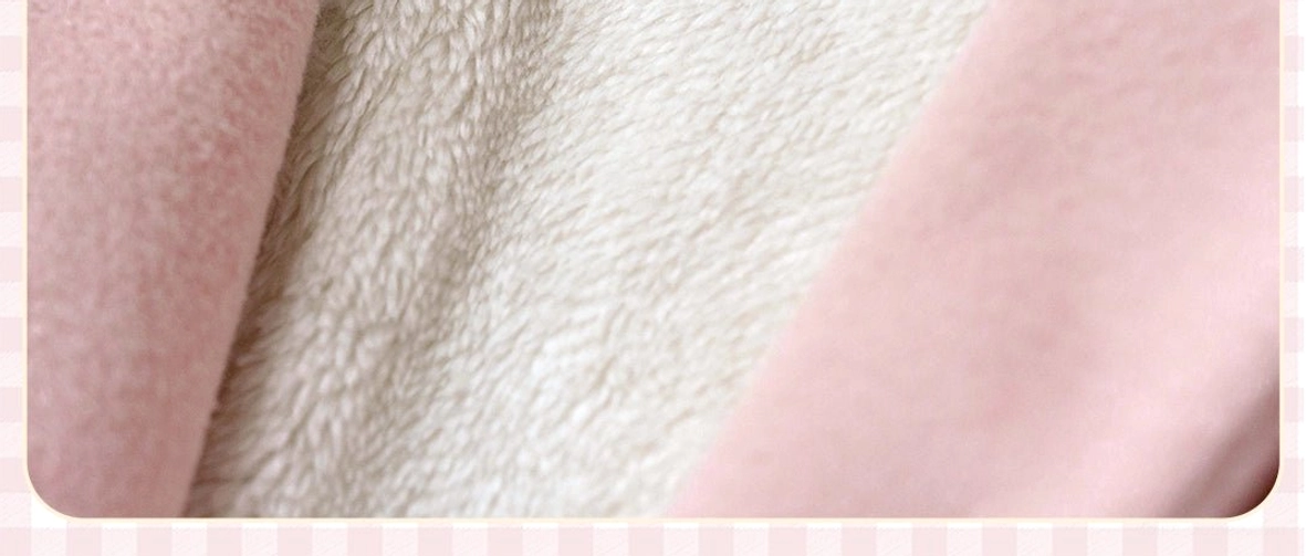 Lolita coat windproof outer fabric and fleece lining detail showing dual-layer construction for warmth and durability