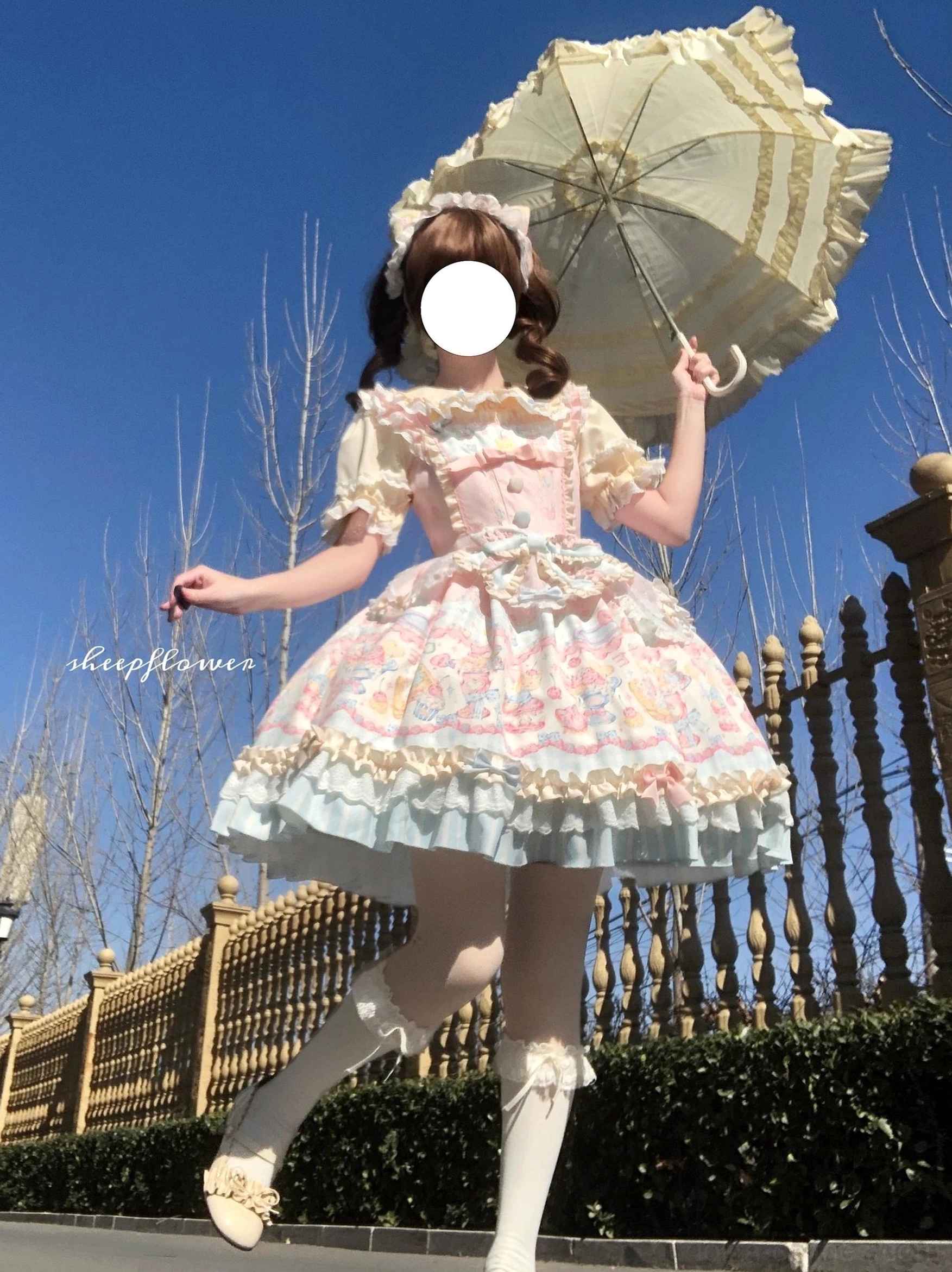 Sweet lolita complete coordinate jsk dress blouse accessories full styled look