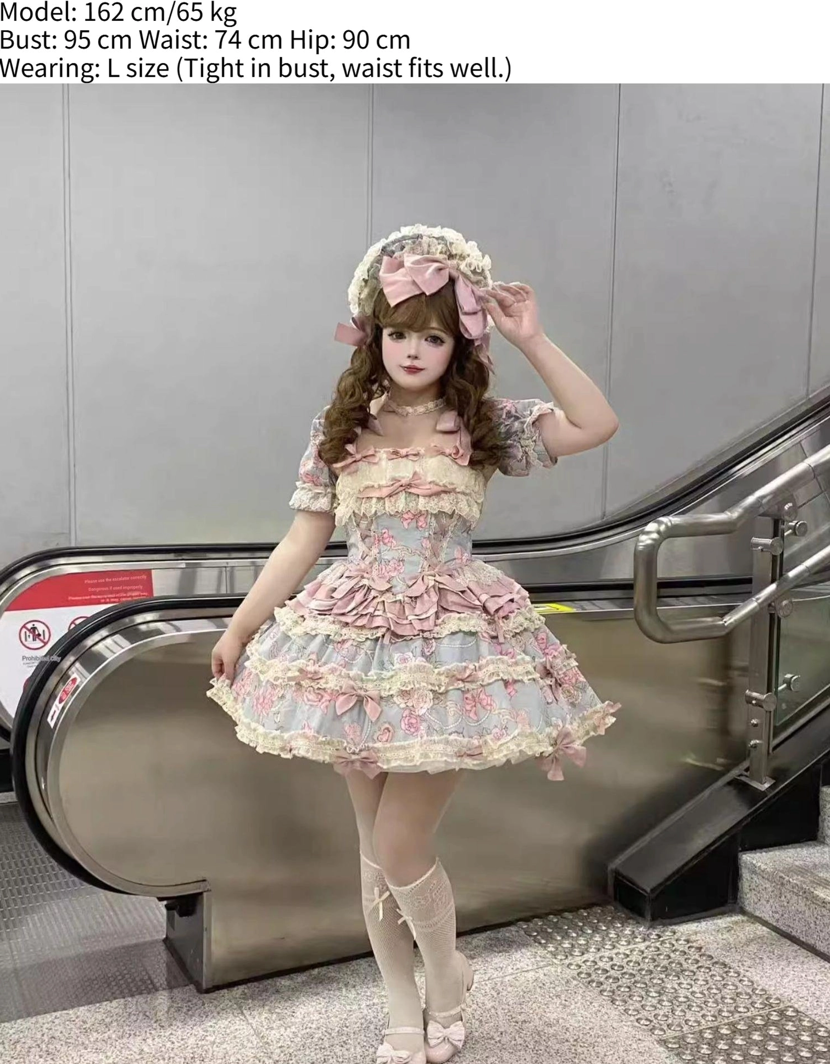 Detachable princess puff sleeves sweet lolita dress component modular system