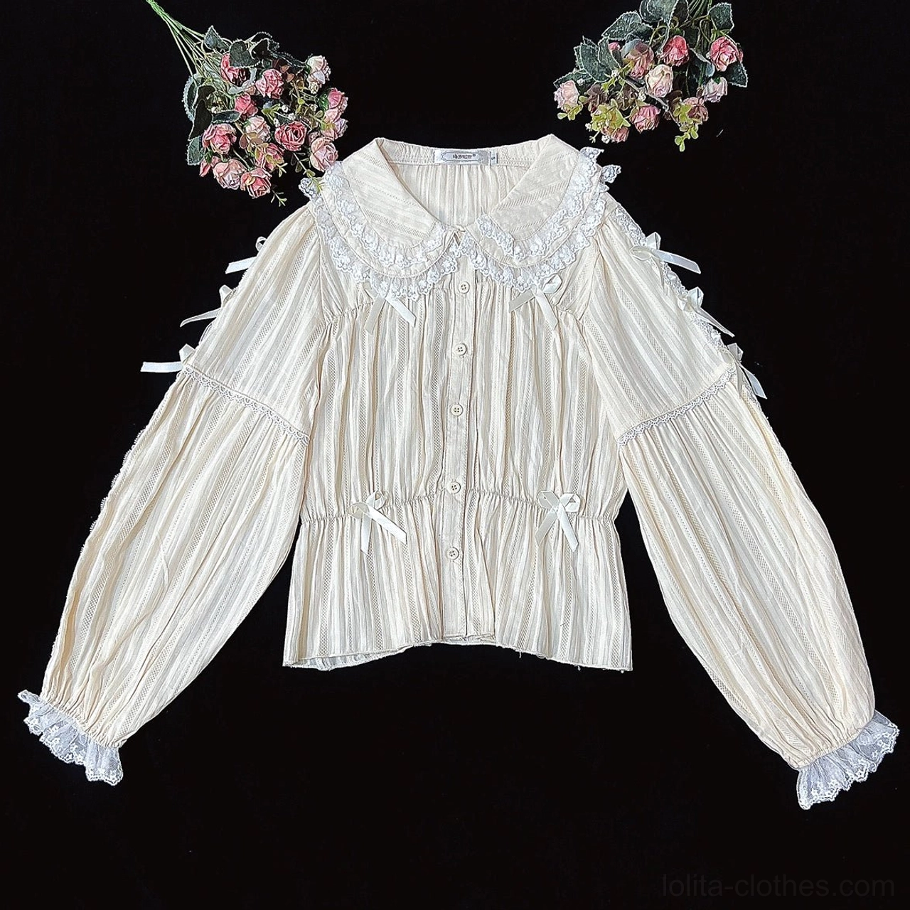 Sweet lolita doll collar blouse size guide measurement chart fit information coordinate