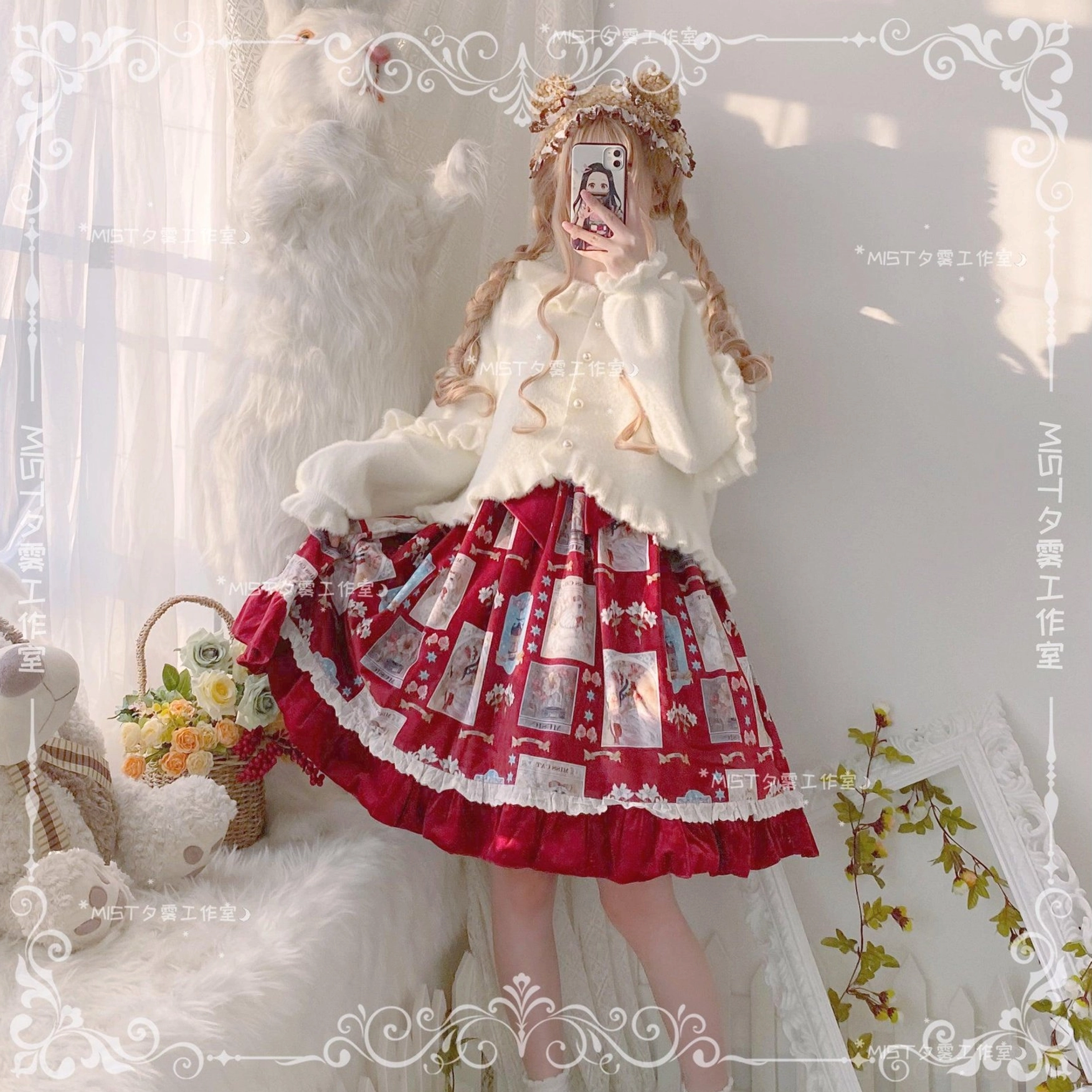Sweet lolita fuzzy cardigan care maintenance washing drying storage instructions guide