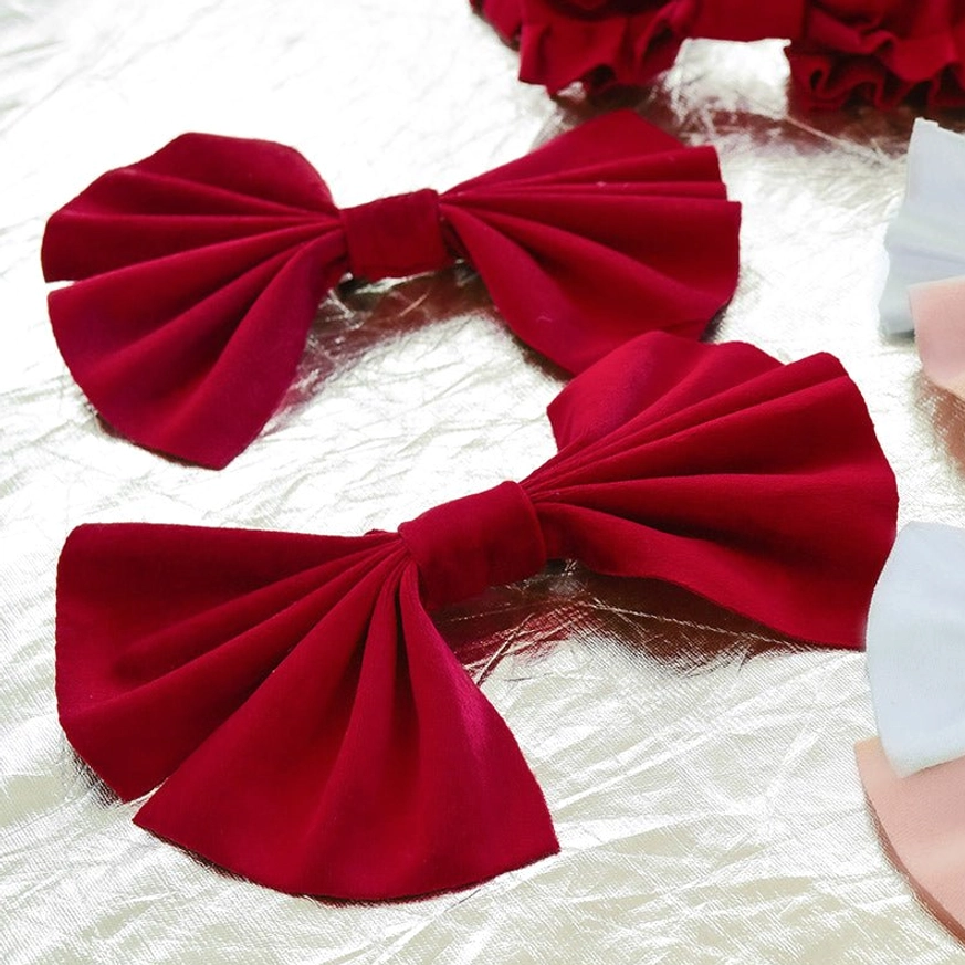 Sweet lolita hair accessories collection bow clip set coordinate completion detail