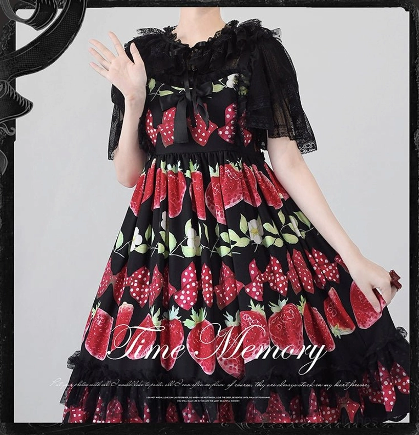 Heart-shaped lace sweet lolita short sleeve cardigan care instructions and fabric composition details