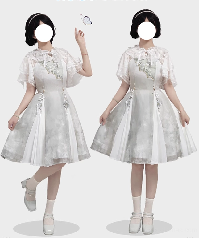 Heart-shaped lace sweet lolita short sleeve cardigan with ruffled collar color options white black beige