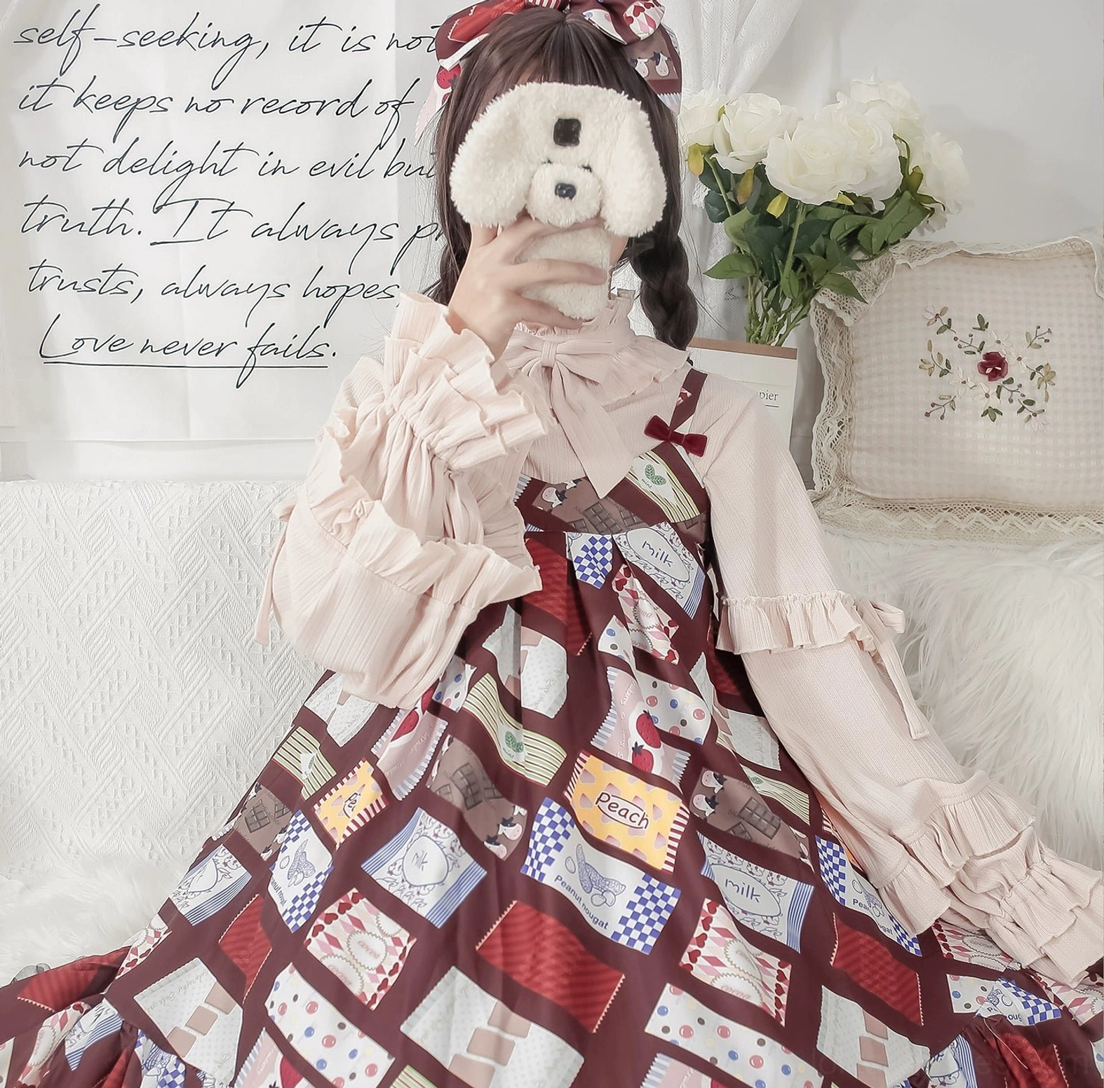 Sweet lolita inner blouse shade variation subtle color nuance carefully curated palette selection