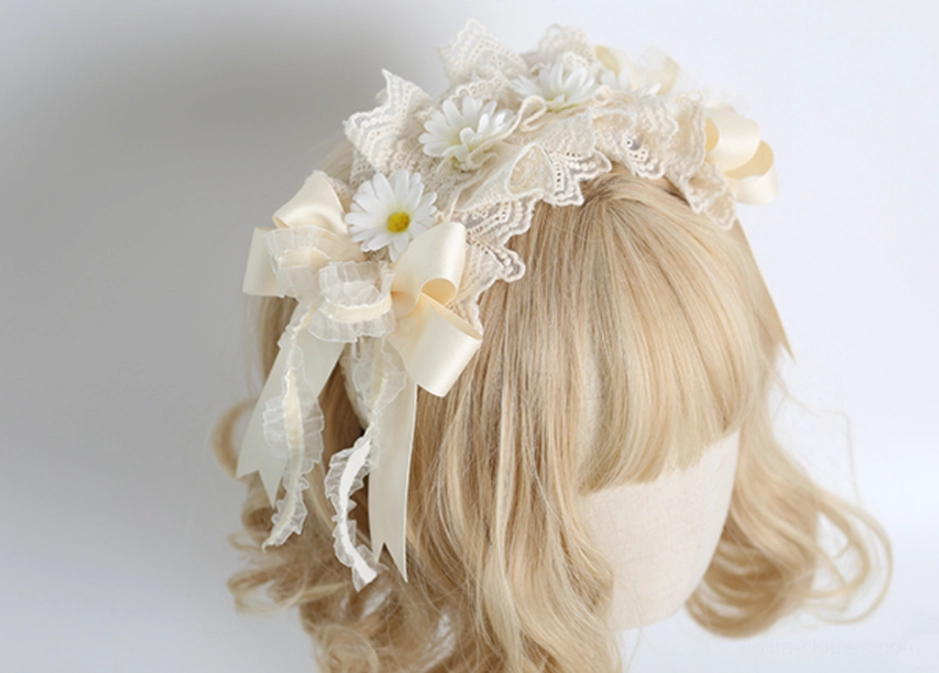 Sweet lolita irregular bow KC clip toothed anti-slip secure mechanism close-up detail showcase
