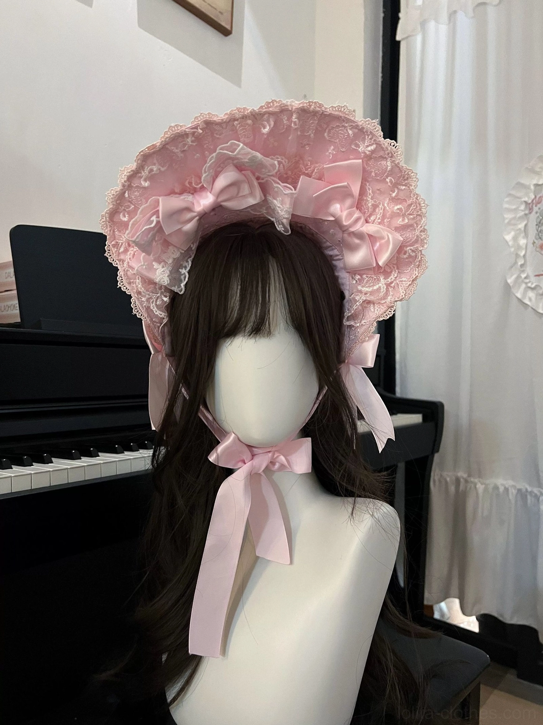 Sweet Lolita JSK dress alternate angle showing silhouette depth, dimensional volume, and three-dimensional construction