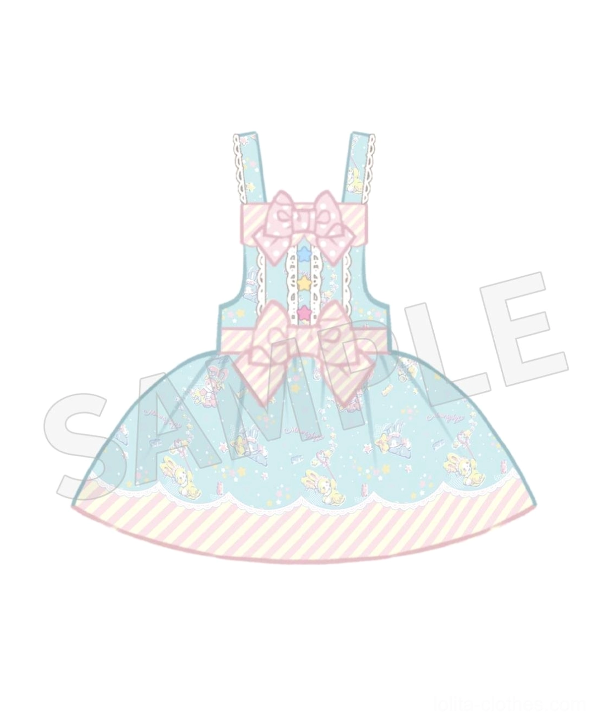 Sweet Lolita jumper skirt color swatch or detail showing actual fabric color accuracy, color depth, and true color representation