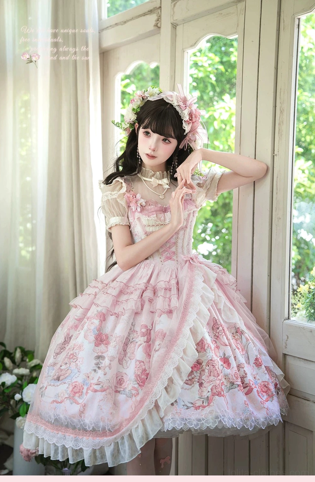Sweet lolita jumper skirt care instructions washing drying storage maintenance guide for fabric preservation