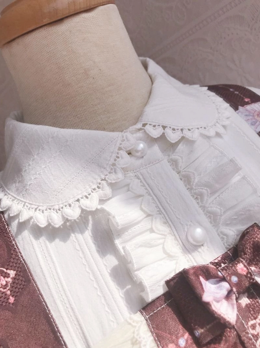 Sweet lolita JSK dress historical inspiration and design philosophy showing jacquard fabric construction traditional lolita fashion elements