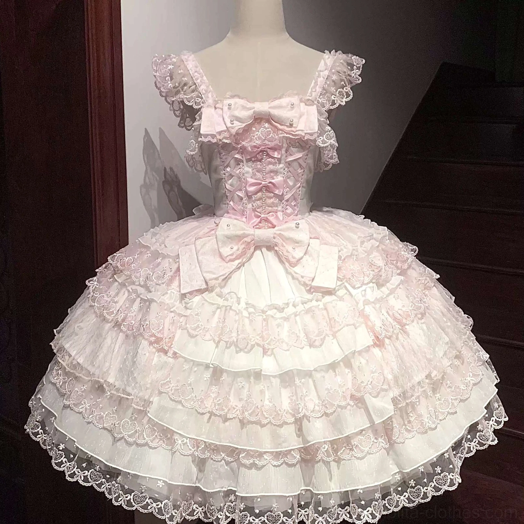 Sweet Lolita JSK dress in lifestyle setting showing occasion wear and community meetup styling context