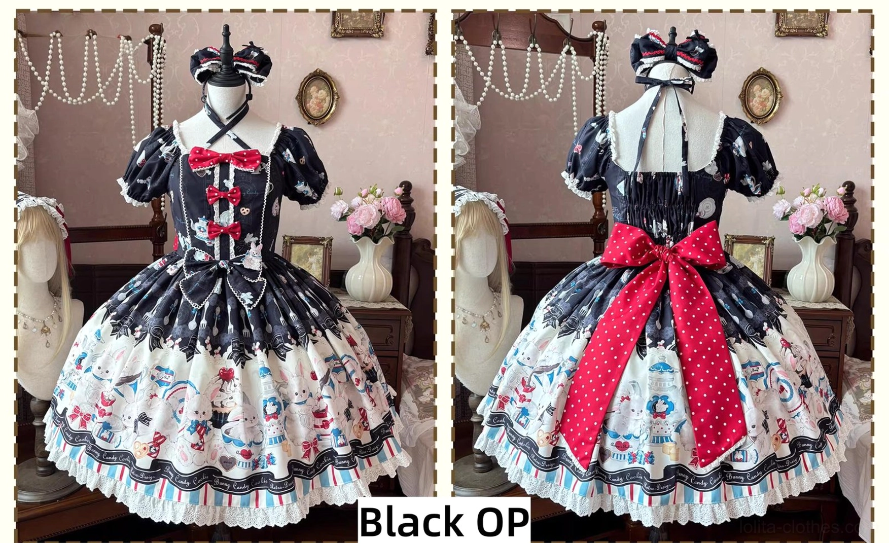 Sweet Lolita JSK salopette OP size comparison fit guide choosing correct size