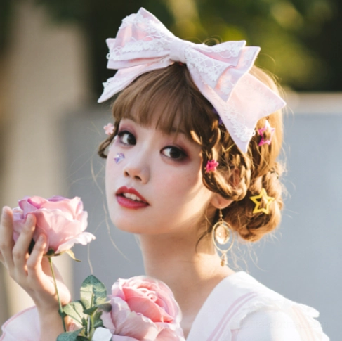 Japanese sweet lolita KC headband color variation display multiple shades
