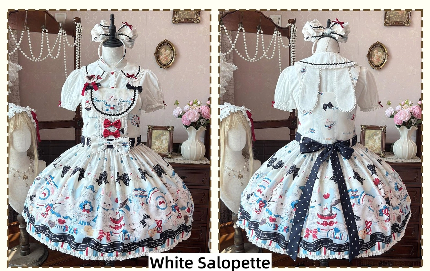 Sweet Lolita legwear accessories knee-high socks lace stockings platform shoes coordination