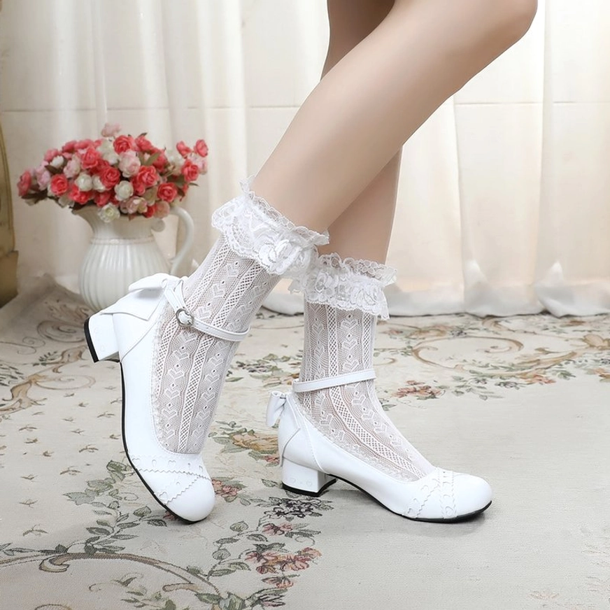 Sweet lolita Mary Jane round toe flat shoes care and maintenance guide showing proper storage and cleaning recommendations for longevity