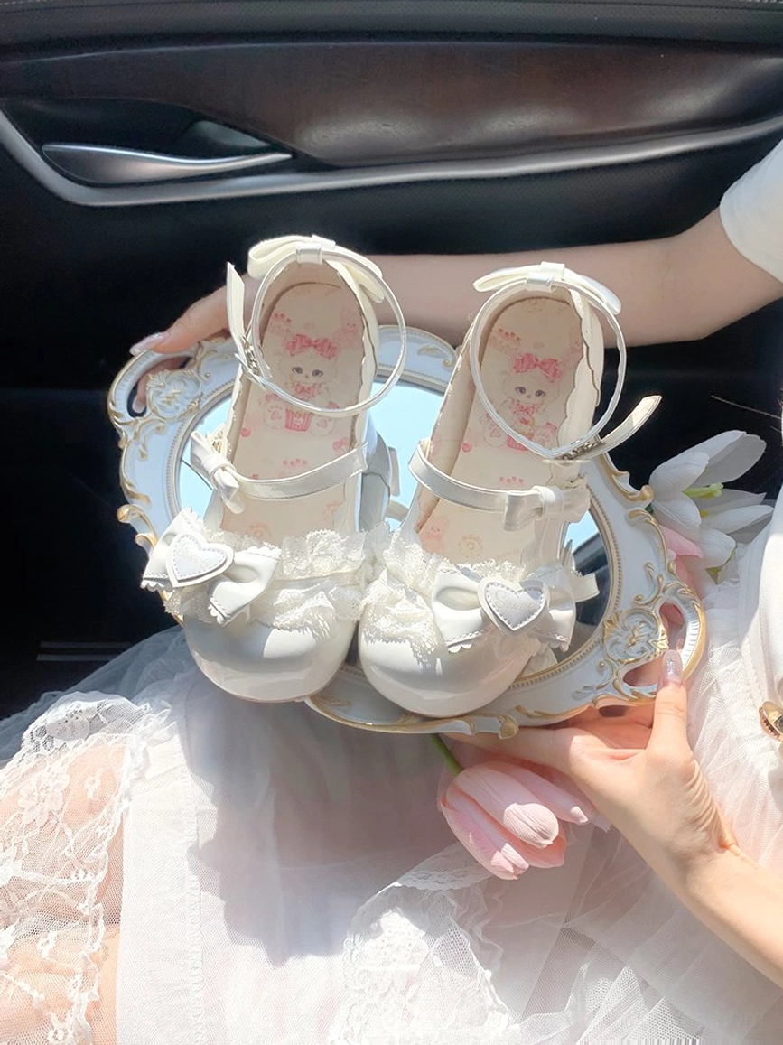 Sweet lolita mary jane heels adjustable buckle strap feature secure ankle closure mary jane design fit customization