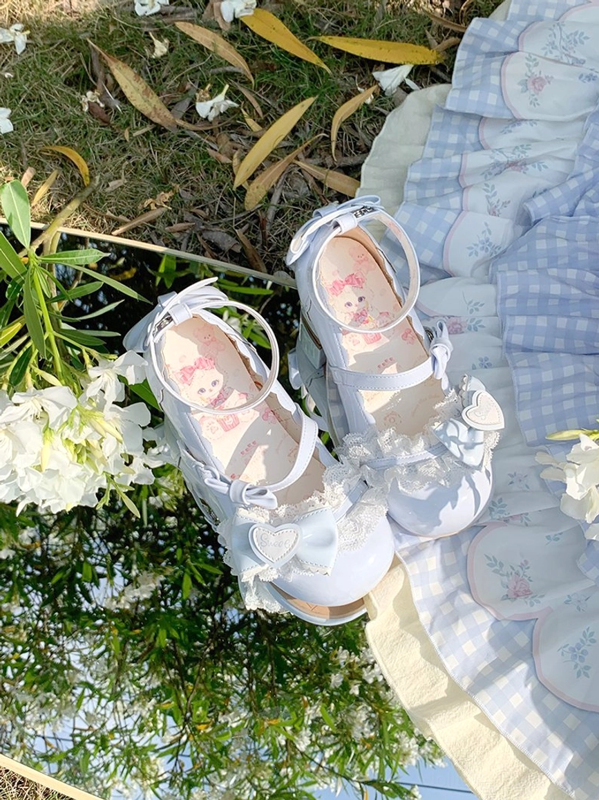 Sweet lolita mary jane heels handmade artisanal production quality craftsmanship individual variations character authenticity